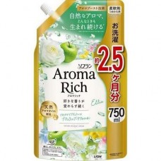LION 獅王 AROMA RICH 衣物香氛柔順劑 (Ellie) 補充裝 750ml 清爽天然花束香 162-1487